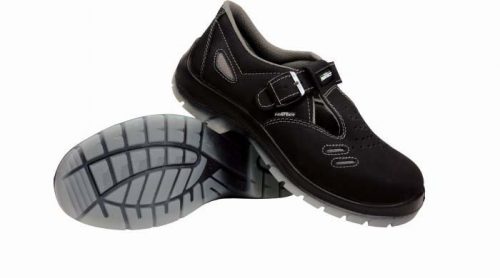 Munkavédelmi szandál, S1 SRC, bőr, fekete, méret:41, HELIOS SANDAL, STALCO PERFECT